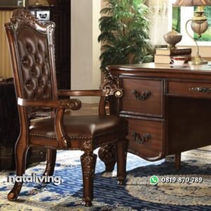 Kursi Kerja Kayu Jati Elegant nataliving furniture