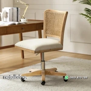 Kursi Kerja Staff Rotan Unik Desain Minimalis nataliving furniture