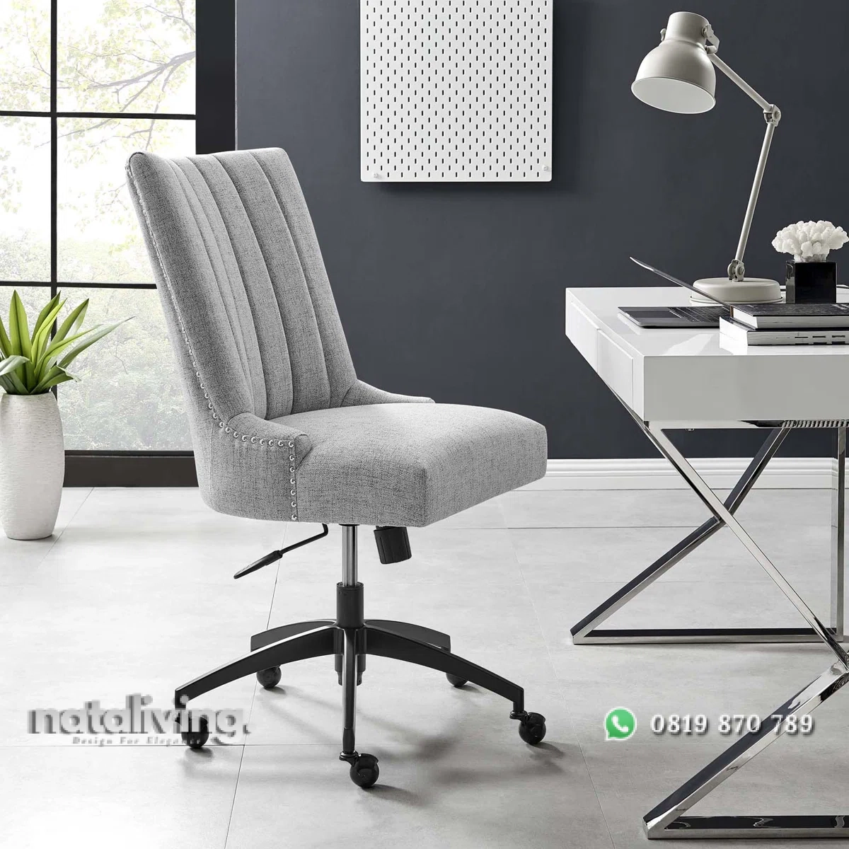 Kursi Kerja Staff Kantor Model Putar Modern Minimalis nataliving furniture 1 Kursi Kerja Staff Kantor Model Putar Modern Minimalis nataliving furniture 1