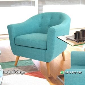 Kursi Sofa Santai 1 Dudukan Retro Jepara nataliving furniture
