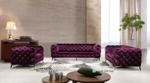 Kursi Tamu Sofa Beludru nataliving furniture