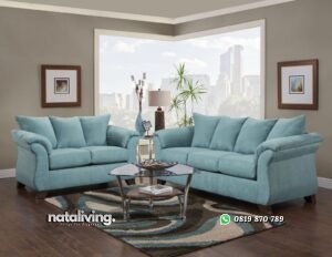 Kursi Tamu Sofa Warna Biru nataliving furniture