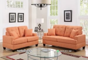 Kursi Tamu Sofa Warna Orange nataliving furniture