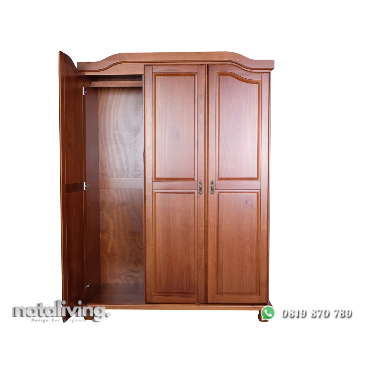 Kytle Lemari Pakaian 3 Pintu Kayu Jati Minimalis Terbaru nataliving furniture 2 Kytle Lemari Pakaian 3 Pintu Kayu Jati Minimalis Terbaru nataliving furniture 2