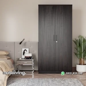 Laccandis Lemari Pakaian 2 Pintu Plywood Minimalis nataliving furniture