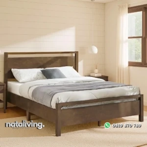 Landman Tempat Tidur Kayu Jati Solid Desain Minimalis nataliving furniture