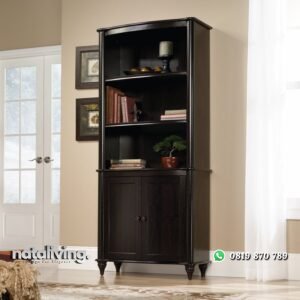 Lemari Buku Kayu Jati Minimalis nataliving furniture