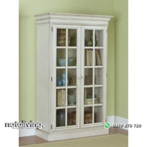 Lemari Buku Pajangan Cat Duco nataliving furniture