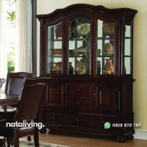 Lemari Dapur Pajangan Kaca Minimalis nataliving furniture