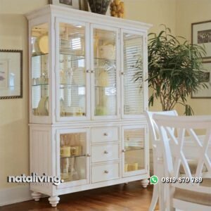 Lemari Dapur Pintu Kaca Minimalis nataliving furniture
