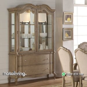 Lemari Hias Dapur Antiq Jati Modern nataliving furniture