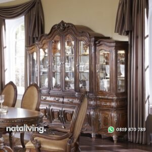 Lemari Hias Dapur Jati Mewah nataliving furniture