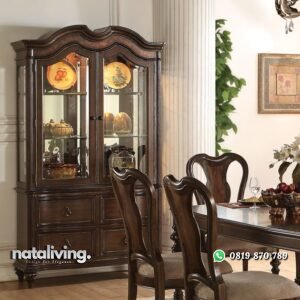 Lemari Hias Dapur Jati Minimalis nataliving furniture