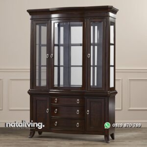 Lemari Hias Dapur Kaca Multifungsi nataliving furniture