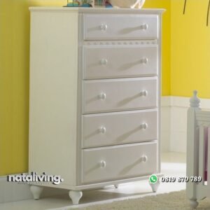 Lemari Laci Minimalis “Putih” nataliving furniture