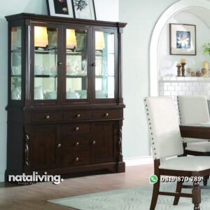 Lemari Pajangan Kaca Dapur Minimalis nataliving furniture
