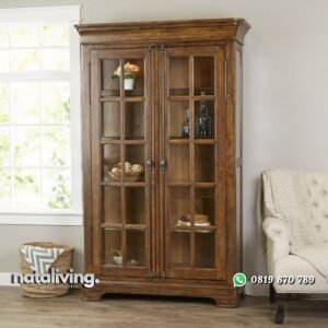 Lemari Pajangan Kayu Jati nataliving furniture