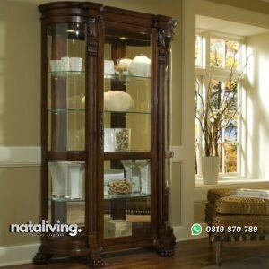 Lemari Pajangan Ukiran Jepara nataliving furniture