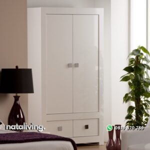 Lemari Pakaian 2 Pintu Modern Minimalis nataliving furniture