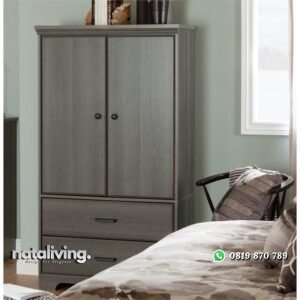 Lemari Pakaian Anak Kayu Minimalis nataliving furniture