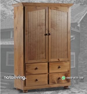 Lemari Pakaian Jati Minimalis Modern nataliving furniture