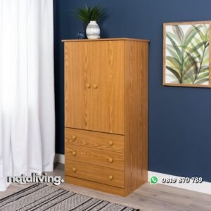Lemari Pakaian Pintu 2 Jati Minimalis nataliving furniture