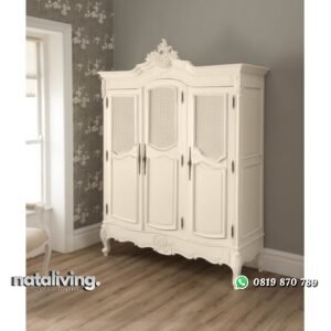 Lemari Pakaian Pintu 3 Minimalis Ukir nataliving furniture