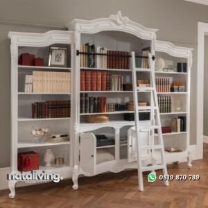Lemari Rak Buku Elegan nataliving furniture