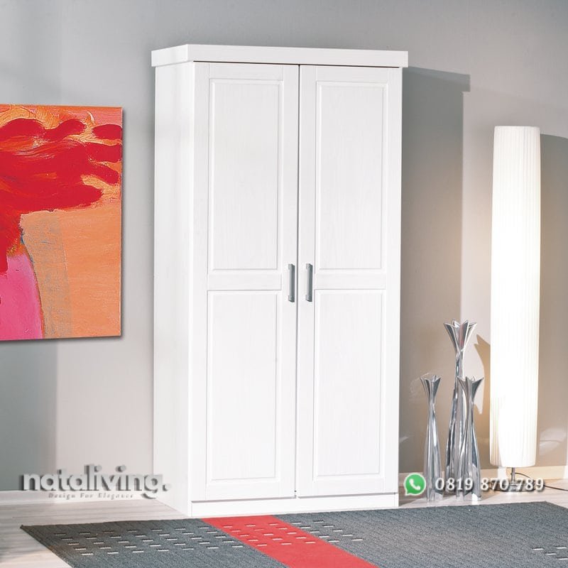 Lemari Pakaian Pintu 2 Warna Putih Minimalis nataliving furniture 1 Lemari Pakaian Pintu 2 Warna Putih Minimalis nataliving furniture 1