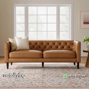 Malaya Sofa 2 Seater Kain Oscar Minimalis Modern nataliving furniture