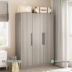 Mallaya Lemari Pakaian 3 Pintu Plywood Minimalis nataliving furniture