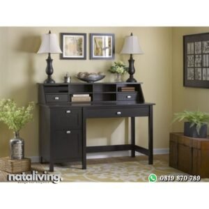 Meja Belajar Jati Laci Minimalis nataliving furniture
