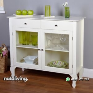 Meja Hias Dapur Pintu Kaca Modern nataliving furniture