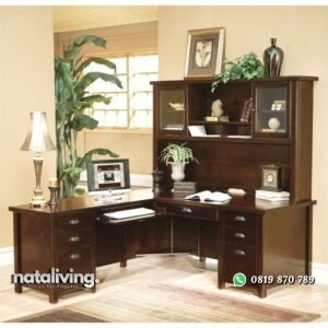 Meja Kantor Sudut Multifungsi nataliving furniture