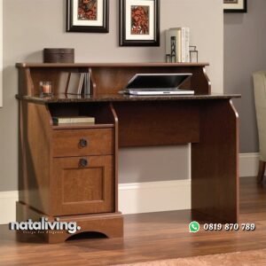 Meja Kerja Jati Modern Minimalis nataliving furniture