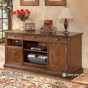 Meja Kerja Kantor Jati Elegant nataliving furniture