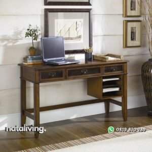 Meja Kerja Minimalis Jati nataliving furniture