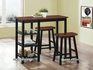 Meja Makan Minimalis Modern 2 Kursi nataliving furniture