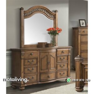 Meja Rias Jati Elegant Multifungsi nataliving furniture