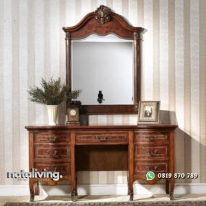 Meja Rias Jati Klasik Louis nataliving furniture