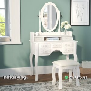 Meja Rias Ukiran Minimalis Cat Duco nataliving furniture