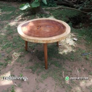 Meja Tamu Bulat Trerrmbesi Utuh nataliving furniture