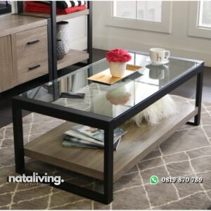 Meja Tamu Kaca Minimalis Modern nataliving furniture