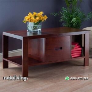 Meja Tamu Kayu Jati Berlaci nataliving furniture