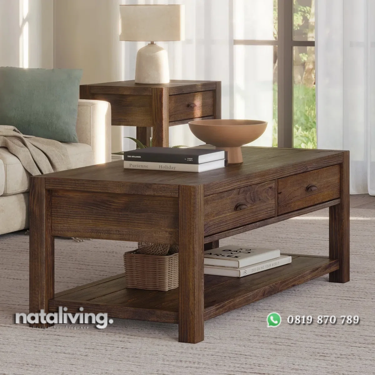 Meja Tamu Klasik Rustic Kayu Jati Desain Modern Minimalis nataliving furniture 2 Meja Tamu Klasik Rustic Kayu Jati Desain Modern Minimalis nataliving furniture 2