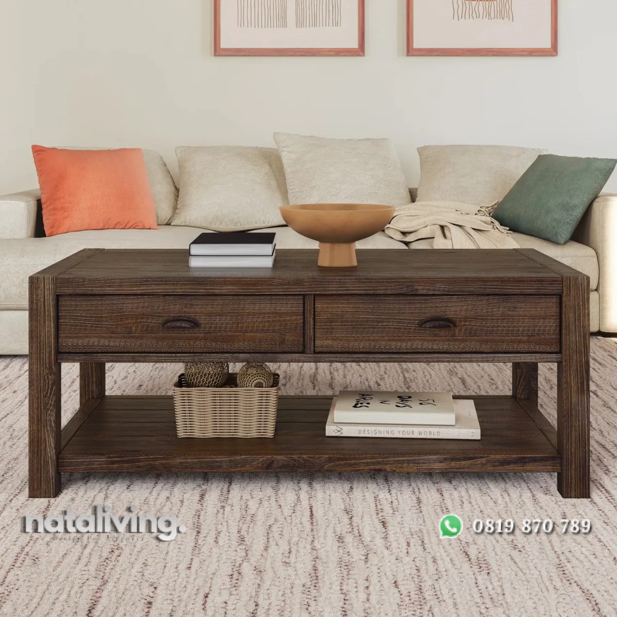 Meja Tamu Klasik Rustic Kayu Jati Desain Modern Minimalis nataliving furniture 1 Meja Tamu Klasik Rustic Kayu Jati Desain Modern Minimalis nataliving furniture 1