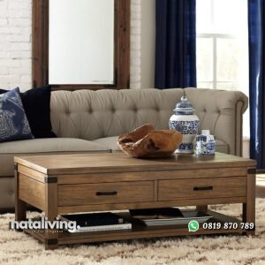 Meja Tamu Kayu Minimalis Modern nataliving furniture