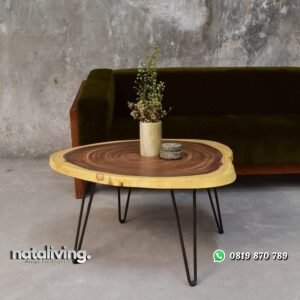 Meja Tamu Kayu Trembesi Utuh nataliving furniture