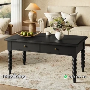 Meja Tamu Klasik Unik Berlaci Kayu Jati Minimalis nataliving furniture