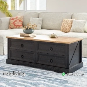 Meja Tamu Rustic Kayu Jati Desain Minimalis Jepara nataliving furniture